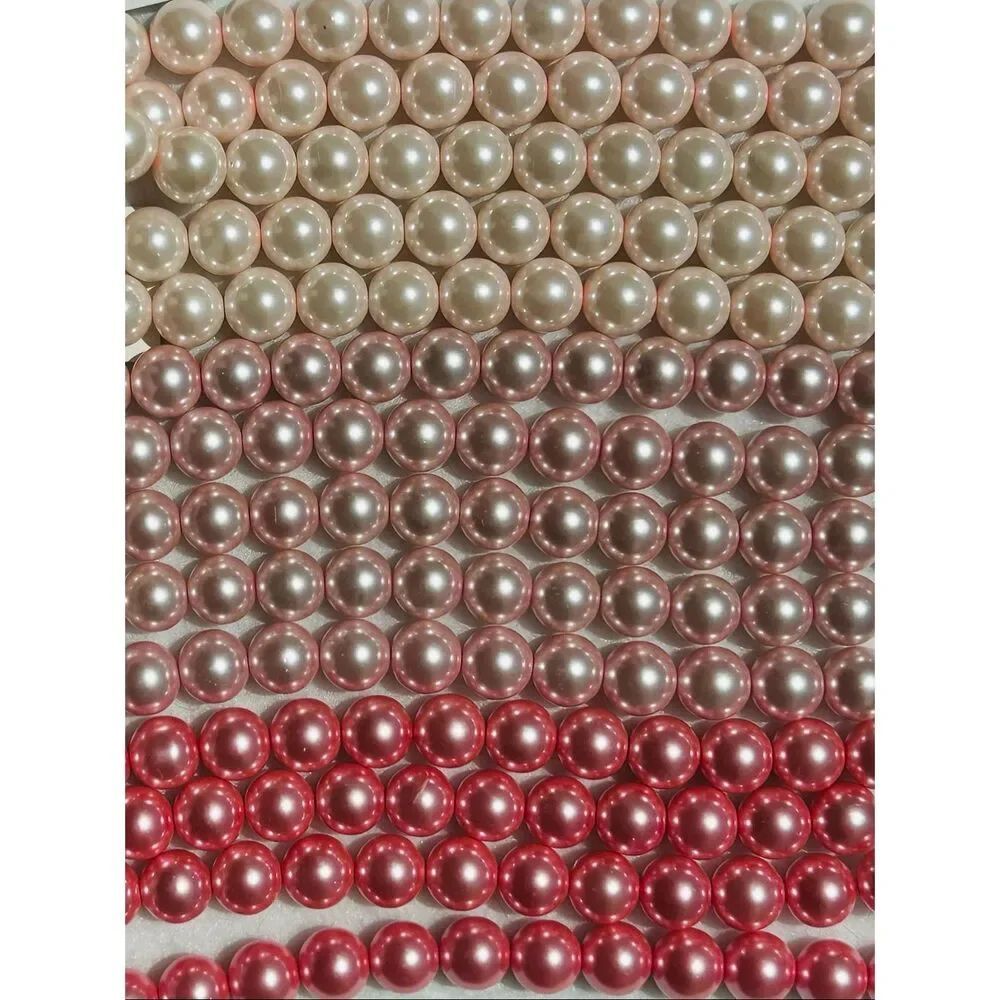22 Strands Darice Pink Glass Pearl Jewelry Making Beads